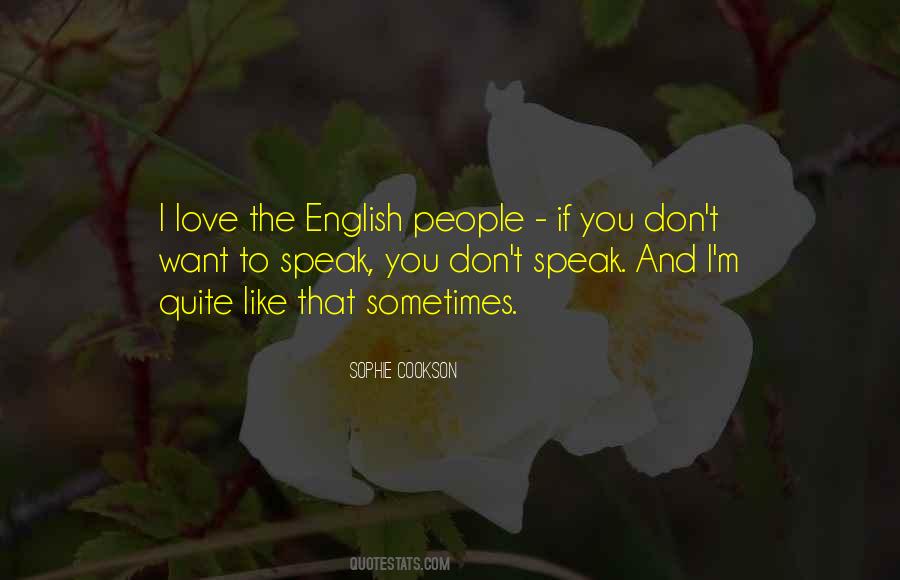 I Love English Quotes #625591