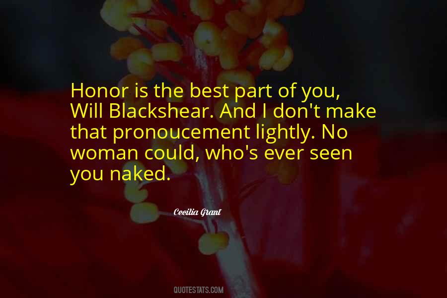 I Will Honor You Quotes #1205714