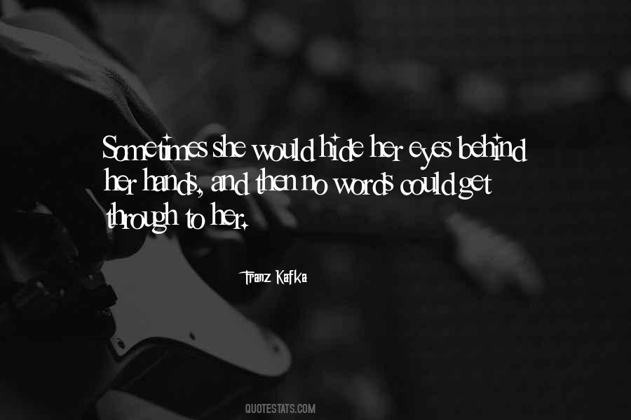 Eyes Hide Quotes #356766