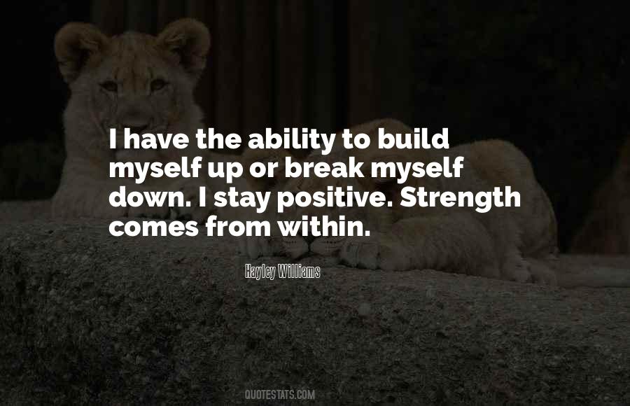 Positive Strength Quotes #80825