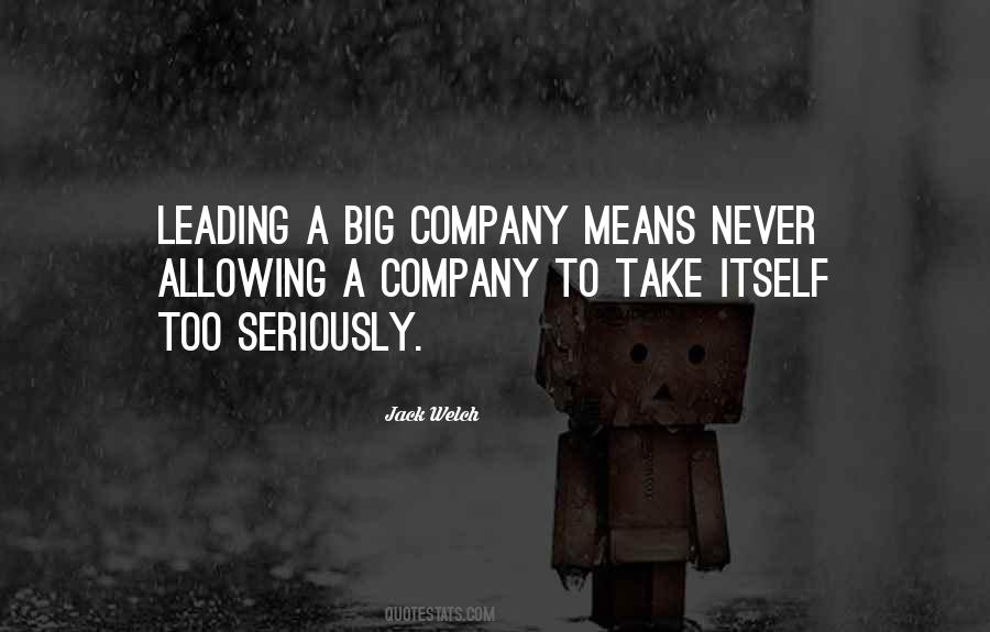 Big Company Quotes #1701444