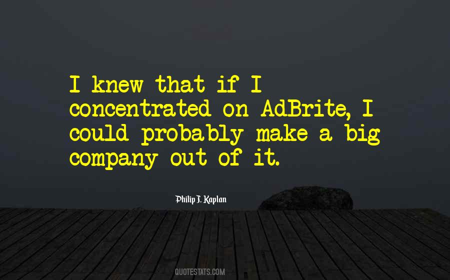 Big Company Quotes #253125
