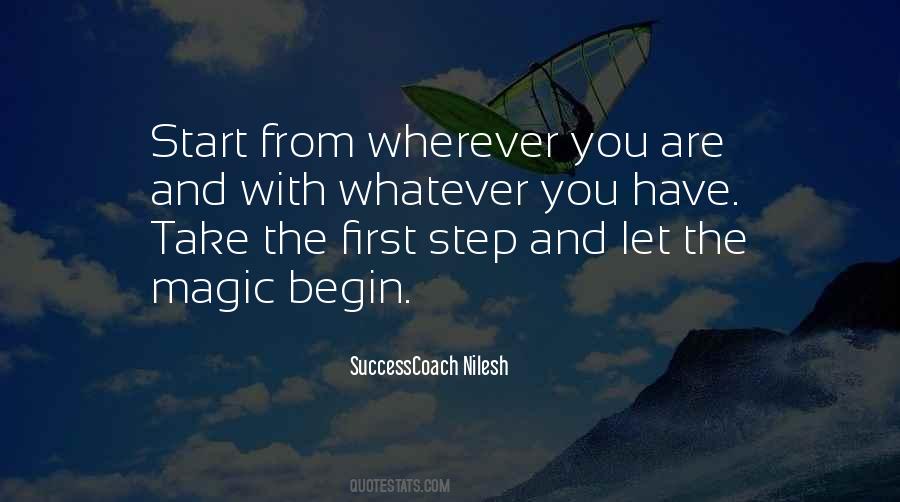 First Step Success Quotes #323898