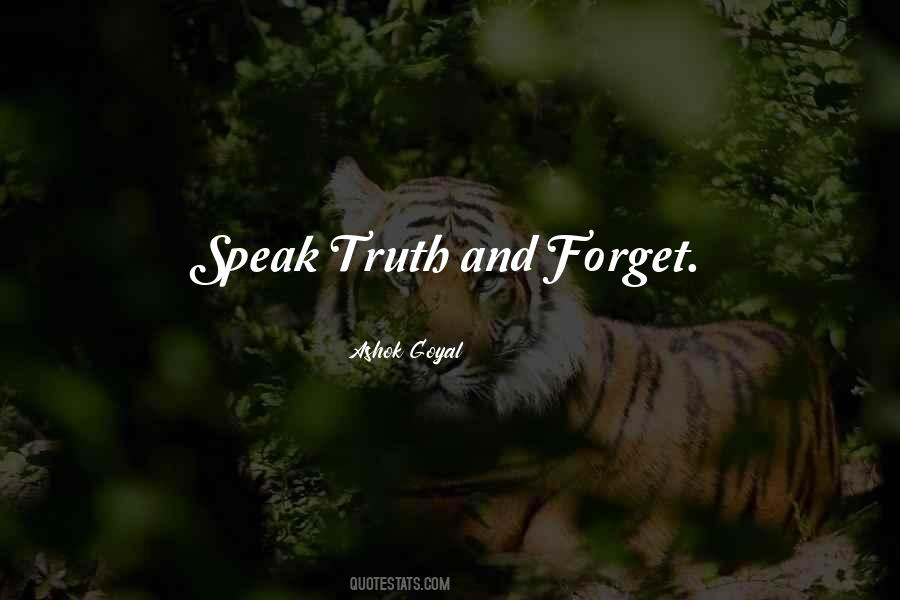 Speak Truth Quotes #34400