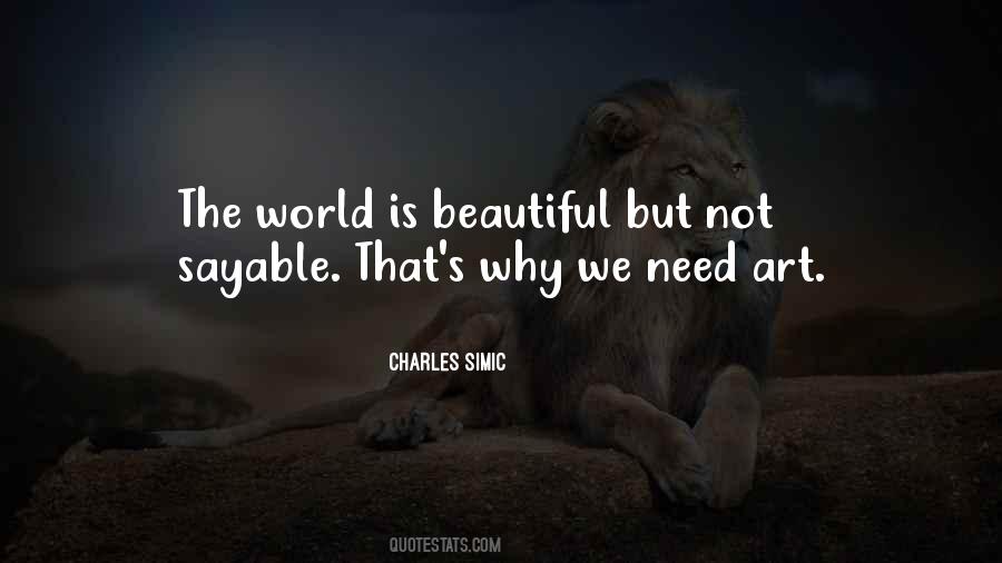 Why We Need Art Quotes #262028