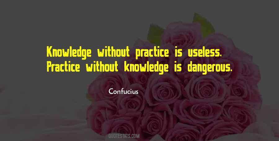 Knowledge Dangerous Quotes #1075527