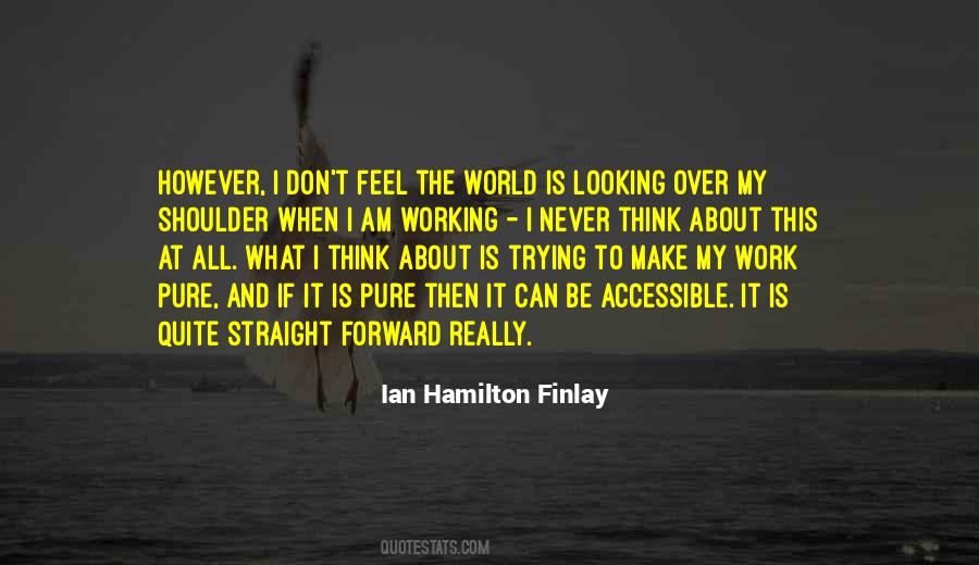 Looking Over My Shoulder Quotes #1005679