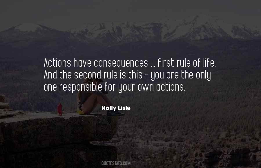 Responsible For Our Own Actions Quotes #1250826