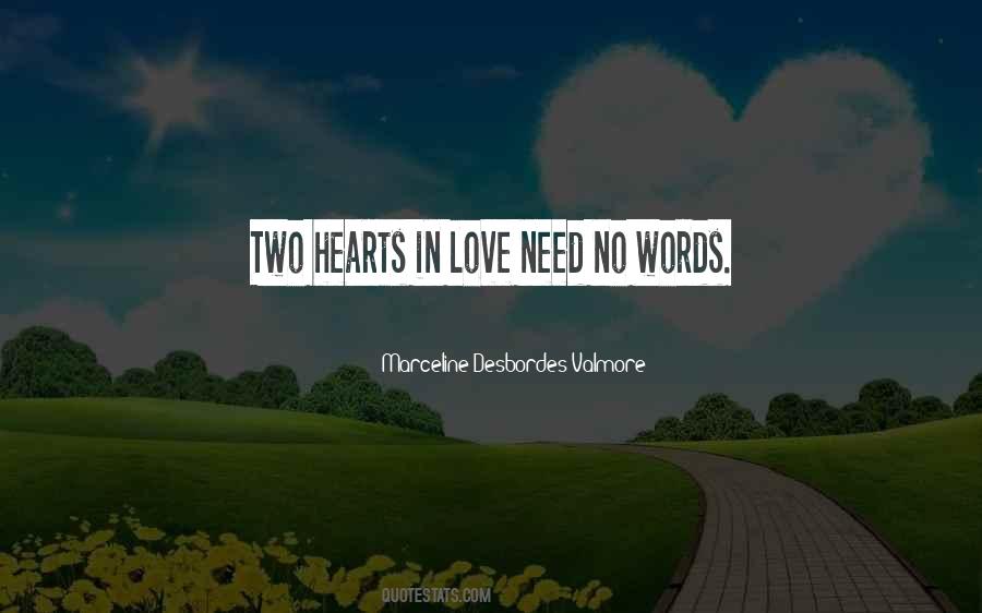 Two Hearts In Love Quotes #911077