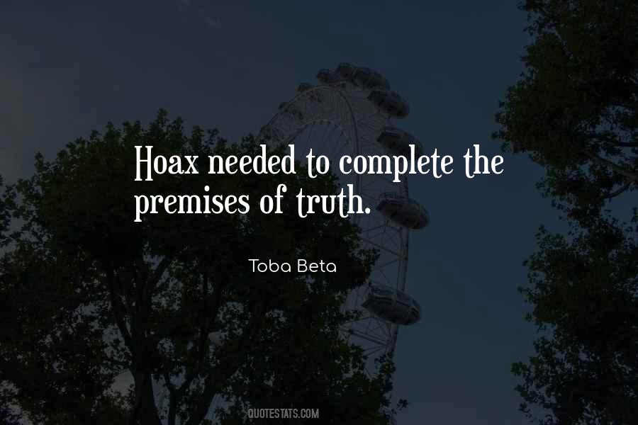 Quotes About Hoax #1647590