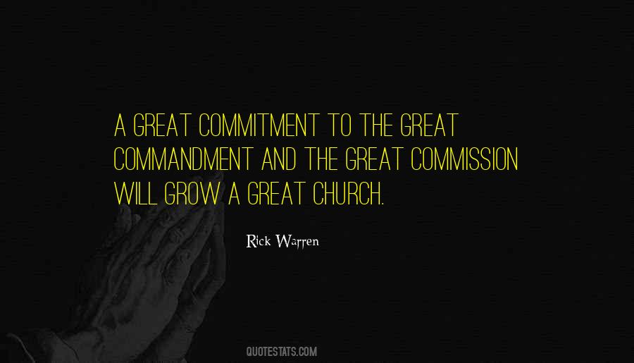 Quotes About The Great Commandment #1741329