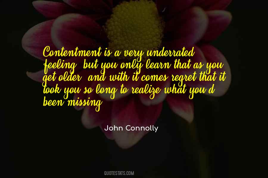 Feeling Of Contentment Quotes #1229333