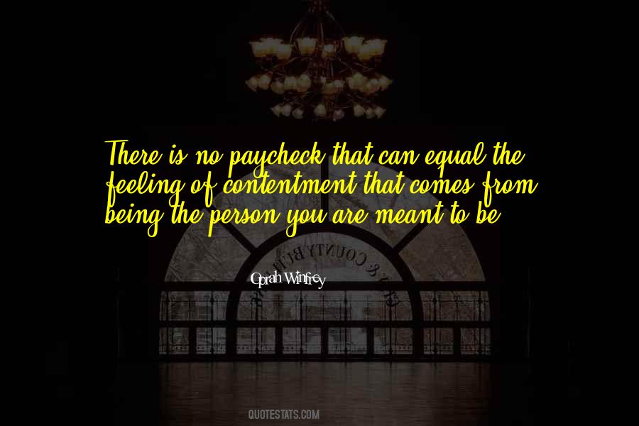 Feeling Of Contentment Quotes #613267
