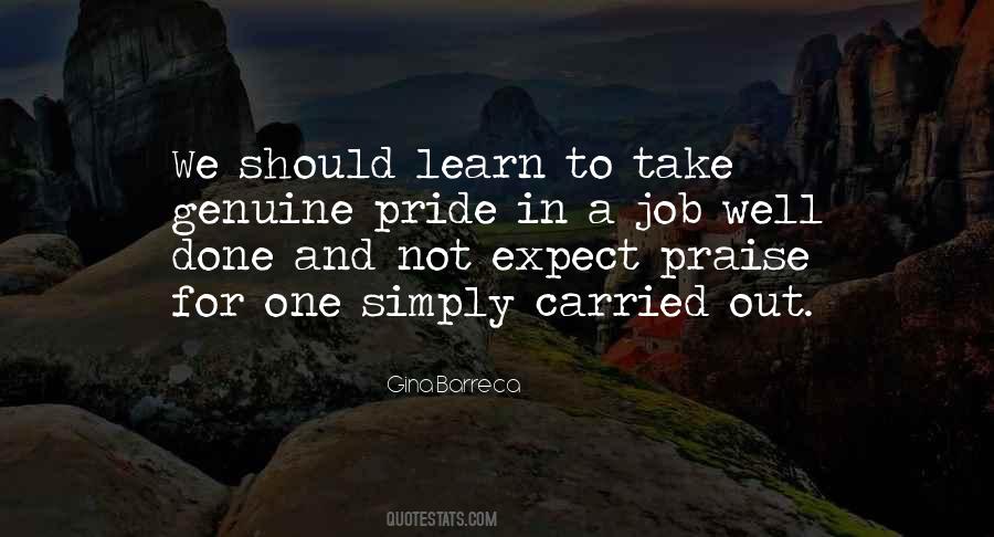 Job Done Well Quotes #1257281
