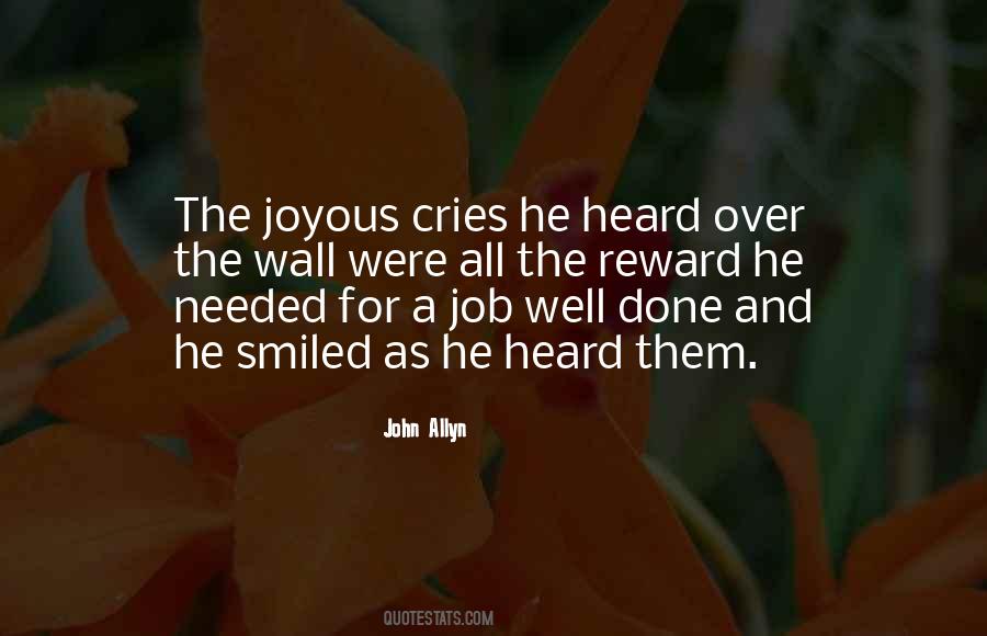 Job Done Well Quotes #1838951