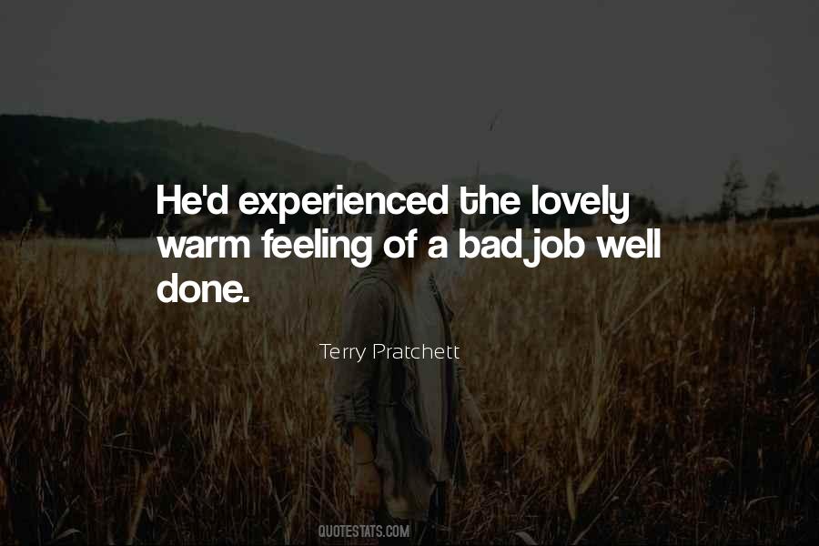 Job Done Well Quotes #543315