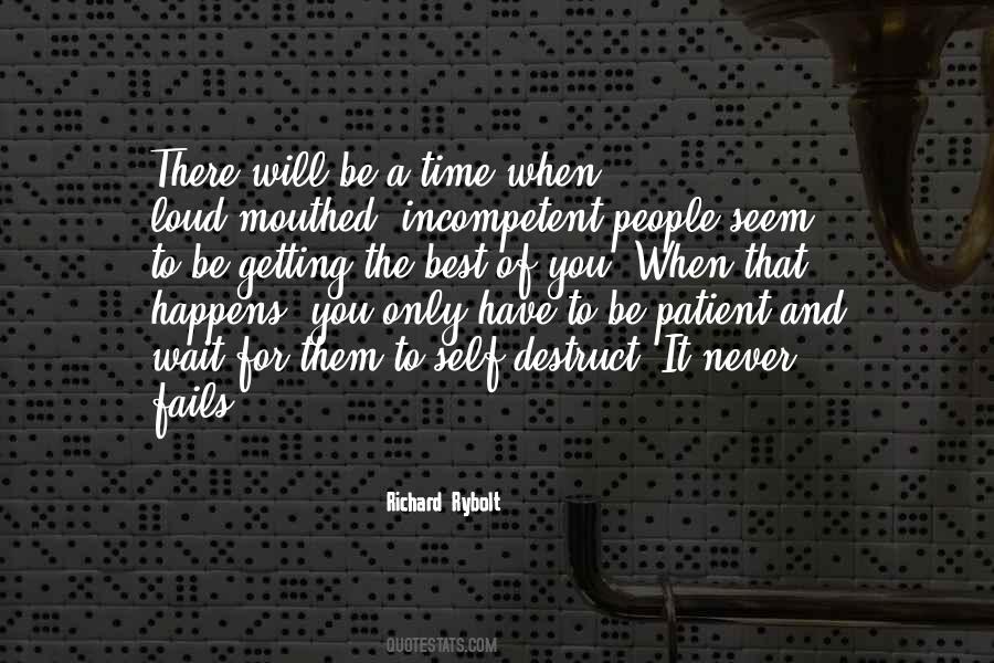 Be Patient And Wait Quotes #888799