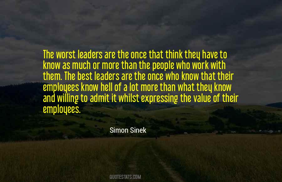 Know The Value Quotes #799614