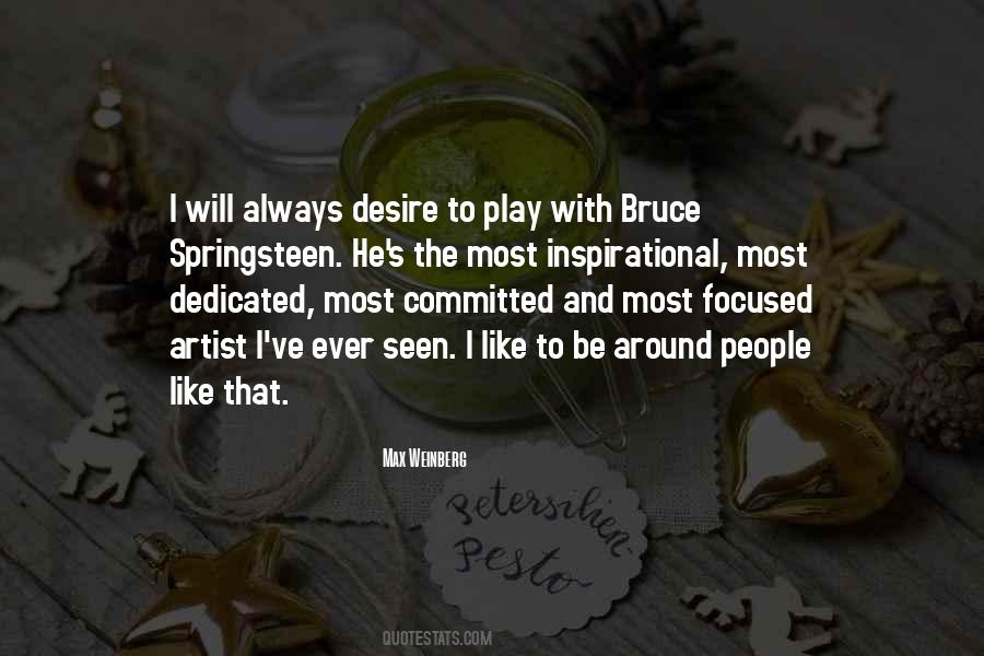 Bruce Springsteen Inspirational Quotes #20178