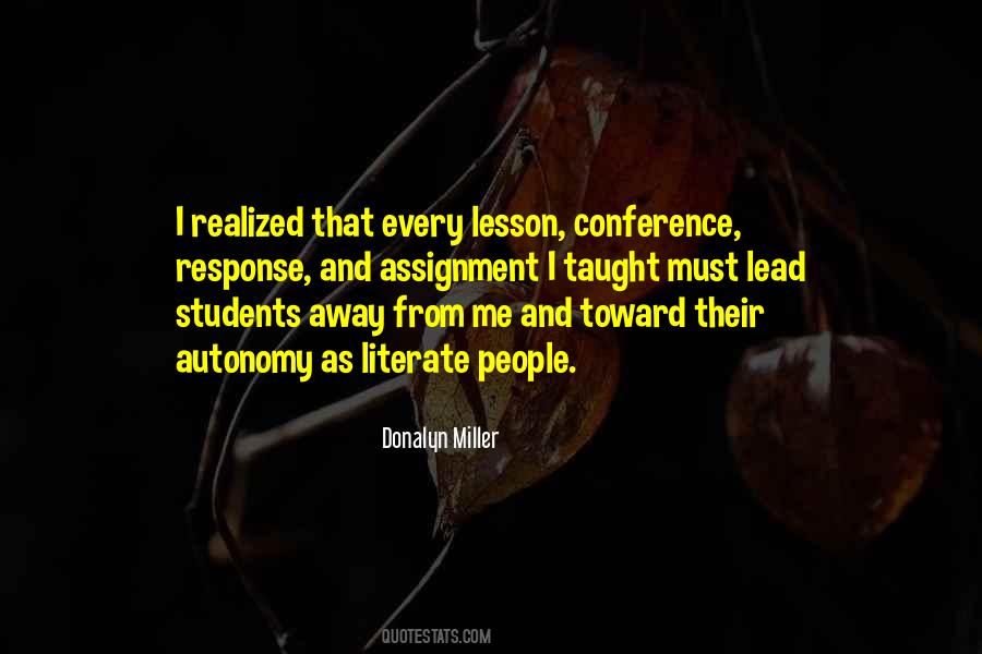 Teaching Someone A Lesson Quotes #1313806