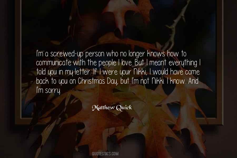 Love Your Sorry Quotes #1643013