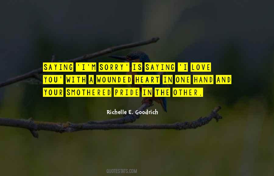 Love Your Sorry Quotes #884458