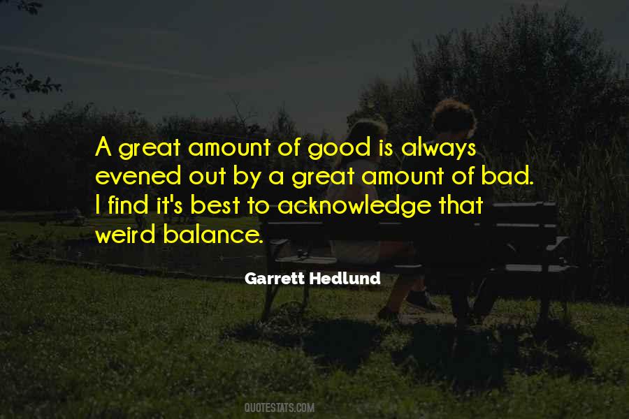 Good Balance Quotes #990798