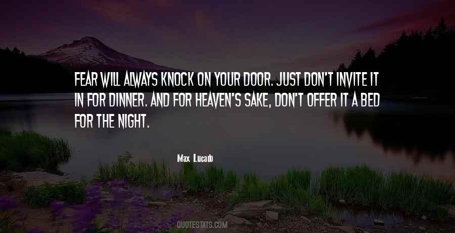 Knock On The Door Quotes #937084