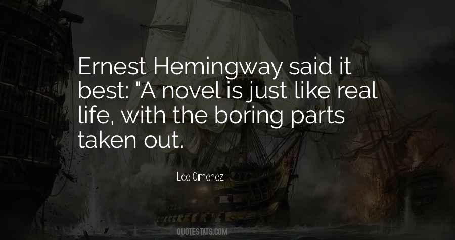 Novel Life Quotes #110516
