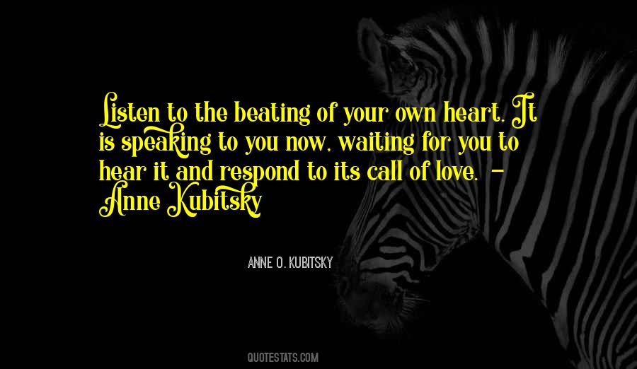 Hear My Heart Beating Quotes #212469