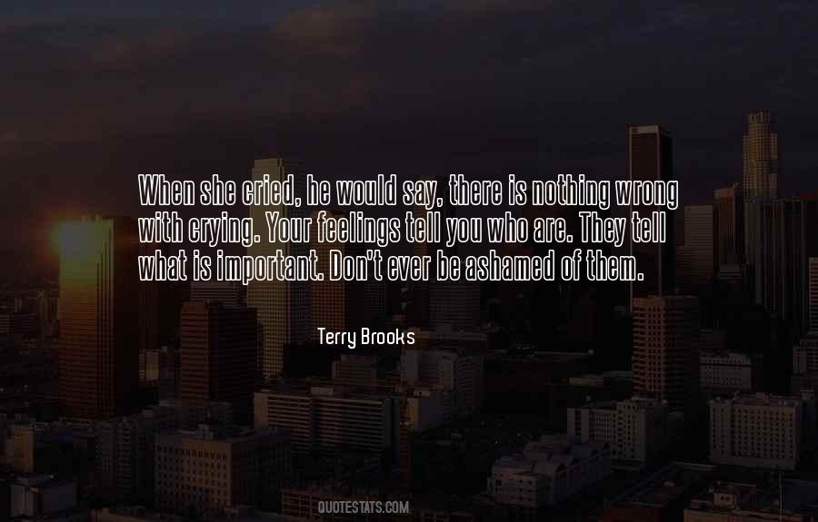 Nothing Wrong With Crying Quotes #1593903