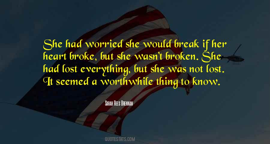 Her Broken Heart Quotes #446265