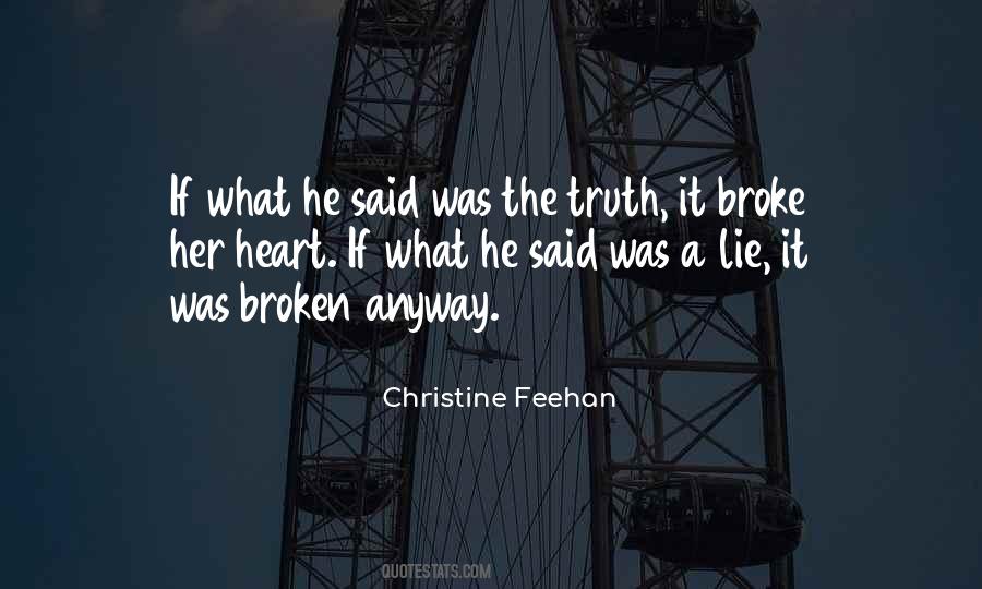 Her Broken Heart Quotes #740546