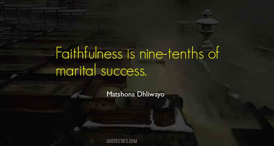 Marriage Faithfulness Quotes #104045