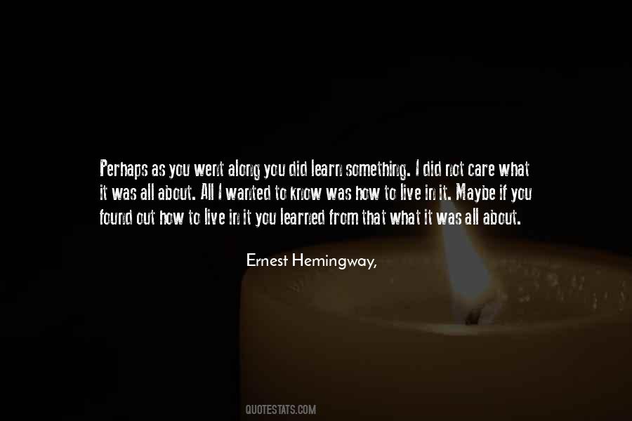 As If You Care Quotes #1047255