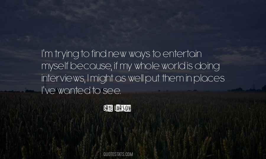See New Places Quotes #1565941