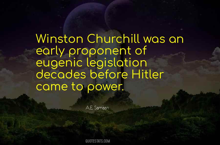 Quotes About Hitler Churchill #1039217