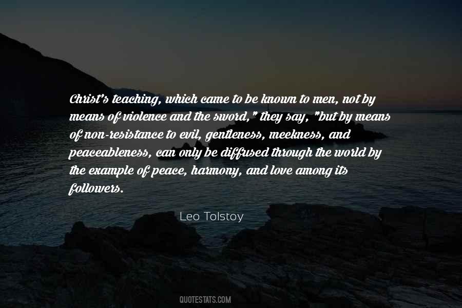 Leo Tolstoy Peace Quotes #1746685