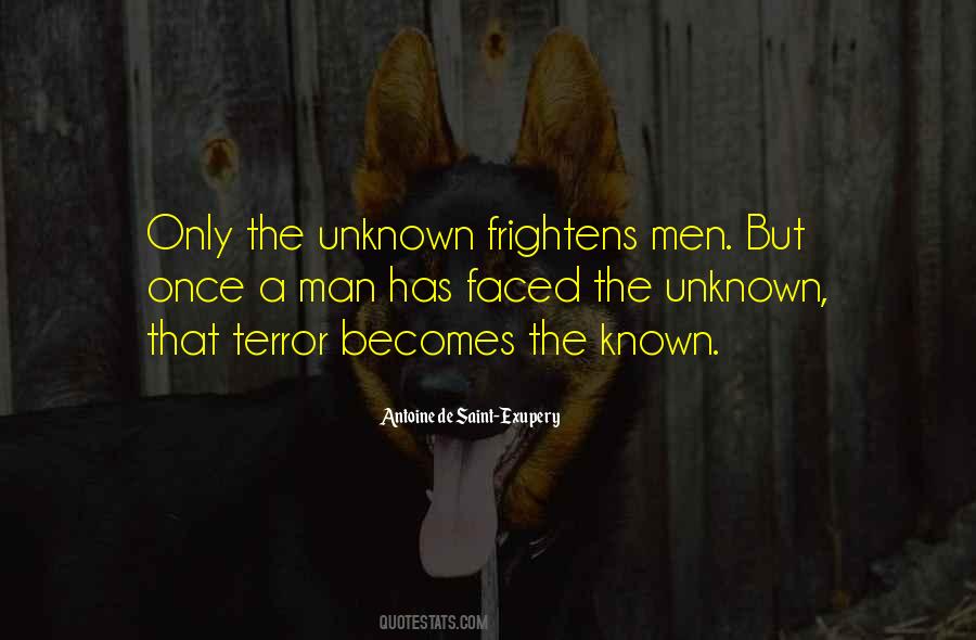 Quotes About The Unknown Fear #404594