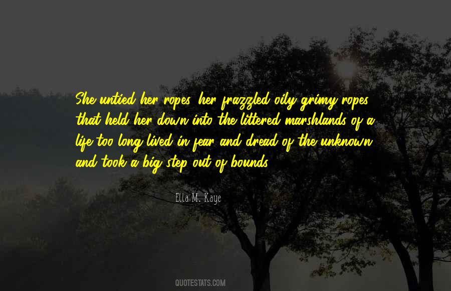 Quotes About The Unknown Fear #627500