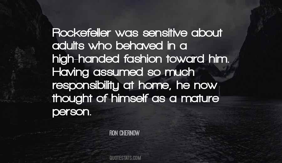 Be A Mature Person Quotes #1097469