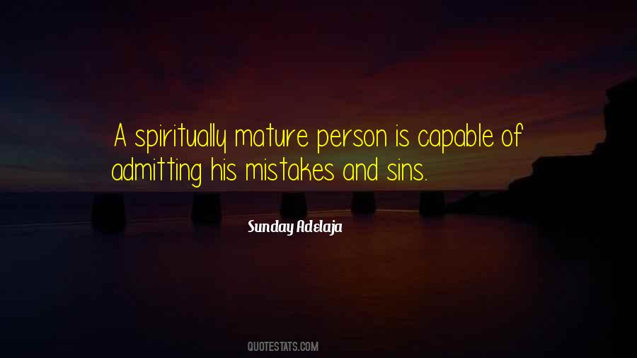 Be A Mature Person Quotes #507986