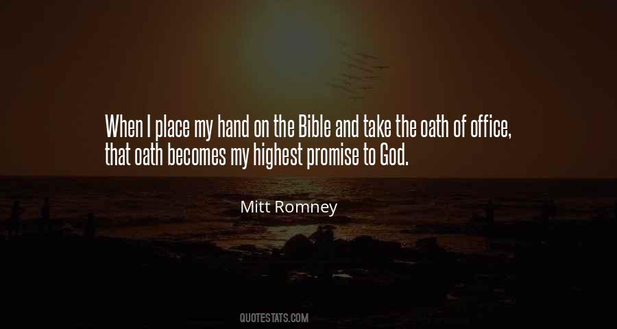 Hand Promise Quotes #528288