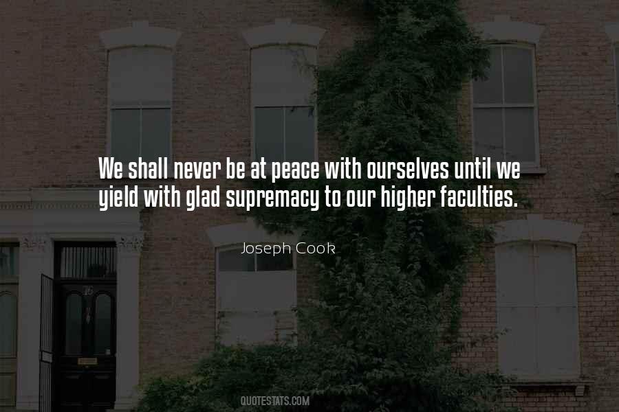 Never Be Peace Quotes #142383