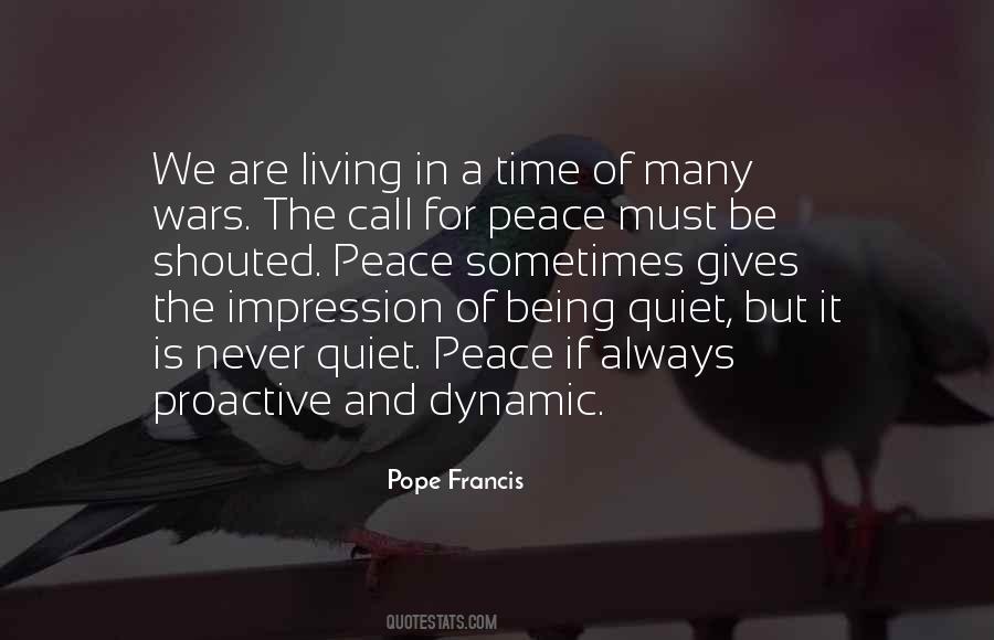 Never Be Peace Quotes #168551
