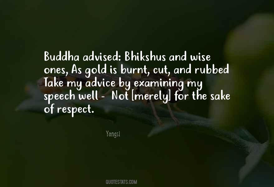 Respect Buddha Quotes #199499