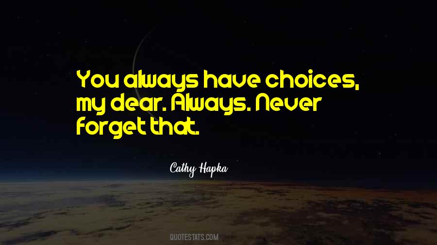 You Always Have Choices Quotes #1340714