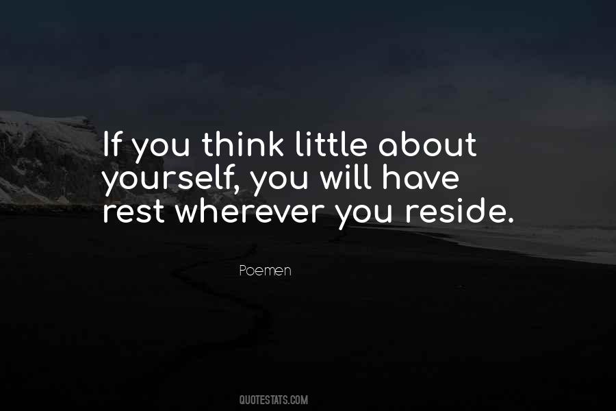 Rest Yourself Quotes #297611