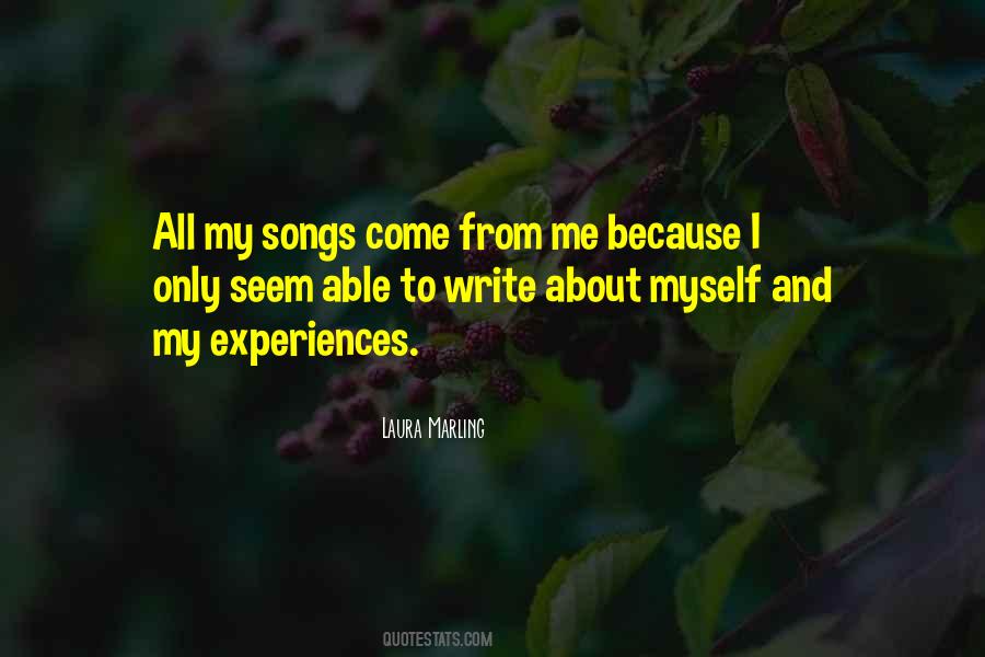 Quotes About My Songs #1015650