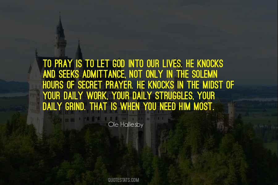 Secret Prayer Quotes #1620605